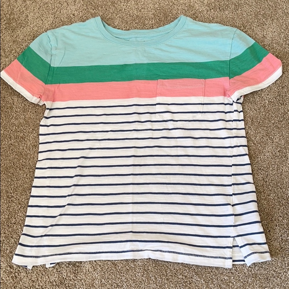 Gap tee shirt in sherbet colors & stripes